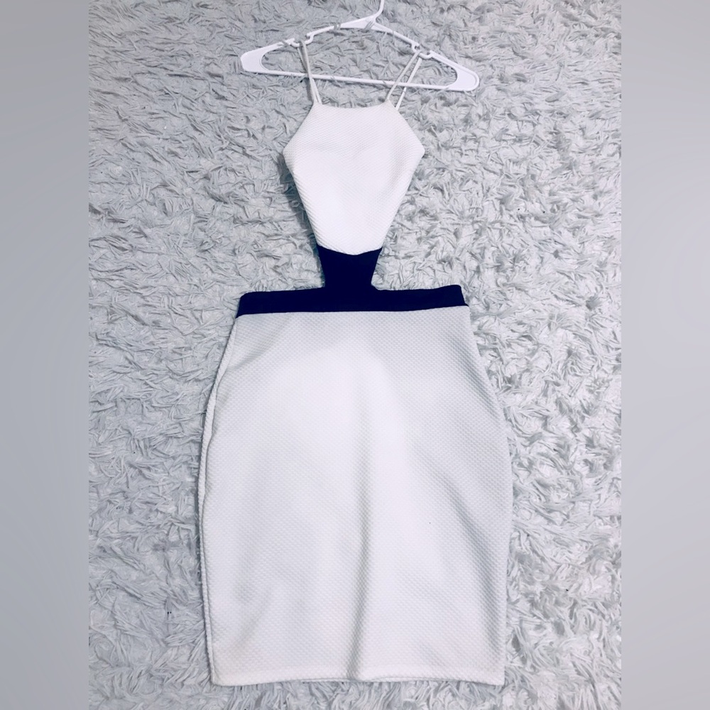 Black and white one piece dress